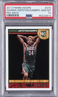 2013/14 Panini Hoops "Red Back" #275 Giannis Antetokounmpo Rookie Card - PSA GEM MT 10